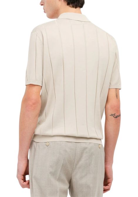 polo costa piatta in cotone beige MANUEL RITZ | Polo | 4032M508 26331223